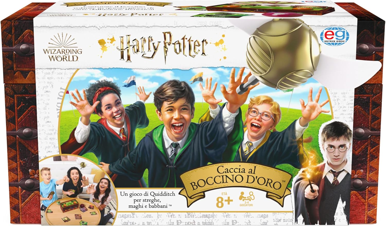 Harry potter caccia boccino d`oro gioco quidditch magico 0778988416372