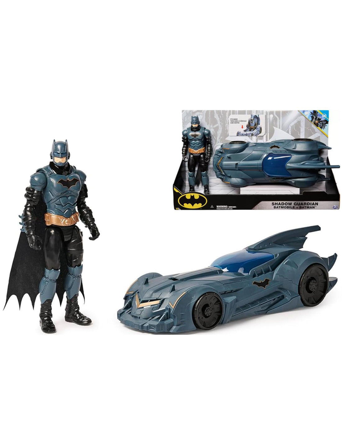 DC Batman 30 cm e Batmobile