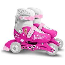Pattini In Linea Due In Uno A 3 Ruote - Barbie
