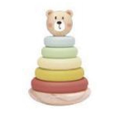 TORRE ANELLI IMPILABILE LEGNO TOOKY TOYS TKF004N