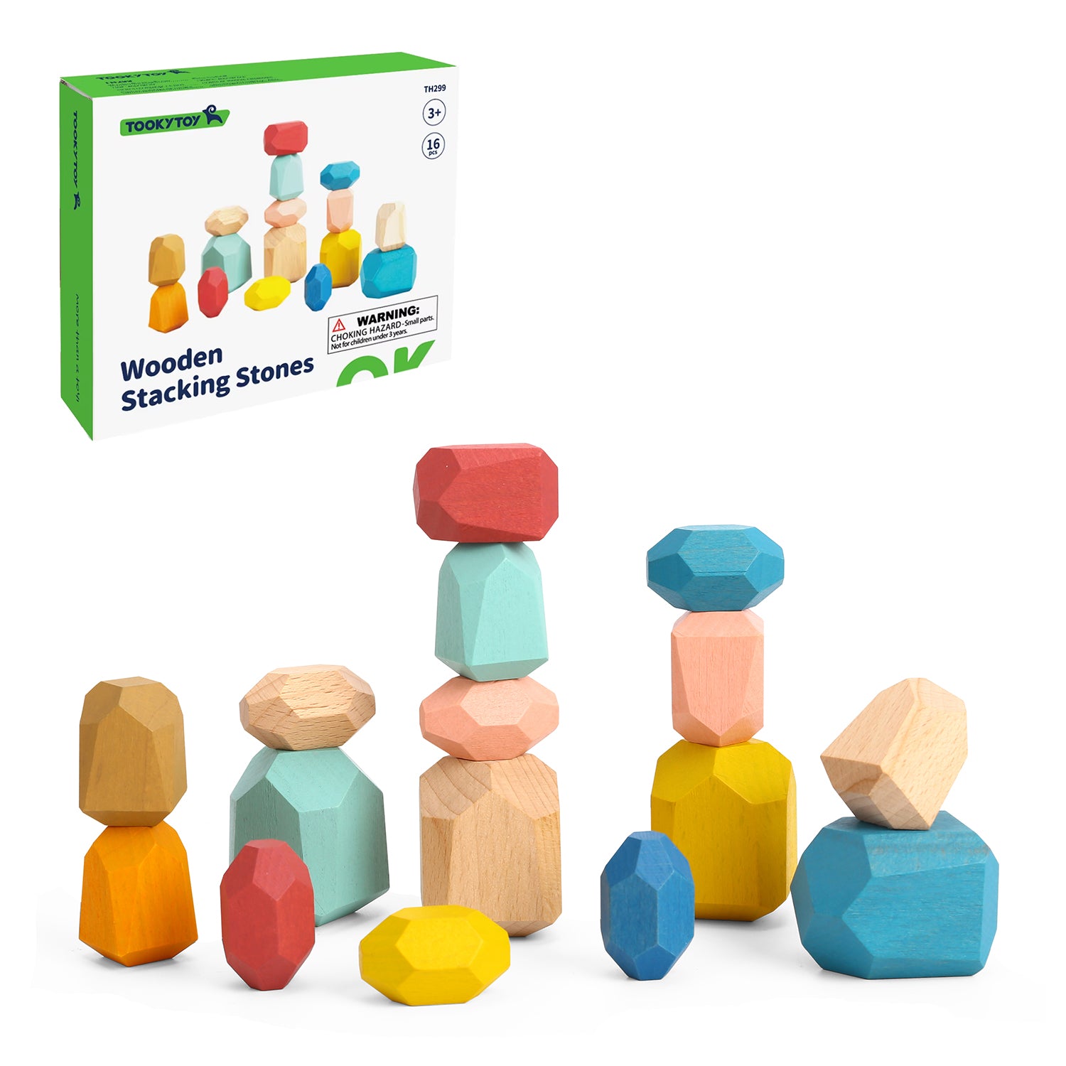 SASSI IMPILABILI DI LEGNO CM.18 TOOKY TOY TH299