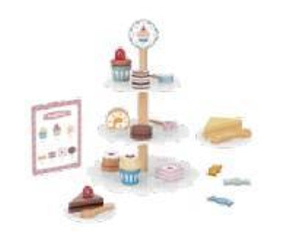 ALZATINA DESSERT SET LEGNO TOOKY TOYS TJ273