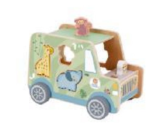 JEEP ANIMALI LEGNO TOOKY TOYS TK960