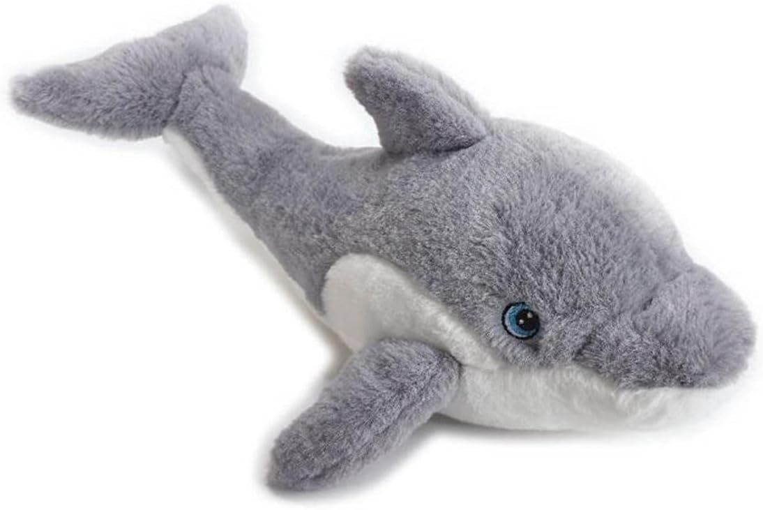 Peluche Ecosostenibile Delfino Grande, 43 cm, Grigio