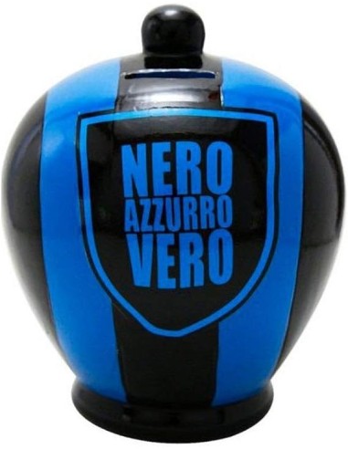 Virca Salvadanaio in Terra Cotta Inter Blu Nero