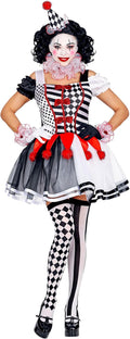 "ARLECCHINA" (vestito, gorgiera, polsini, mini cappello) XL