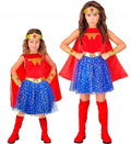 "WONDER GIRL" (vestito con mantello, copricapo, bracciali)11/13 ANNI