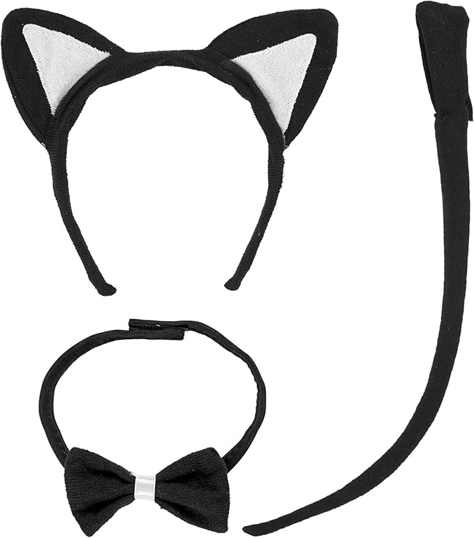 GATTINA set travestimento(orecchie,farfallino,coda)