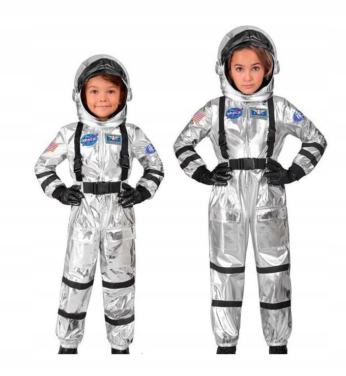 "ASTRONAUTA ARGENTO" (tuta, casco) 11-13 ANNI