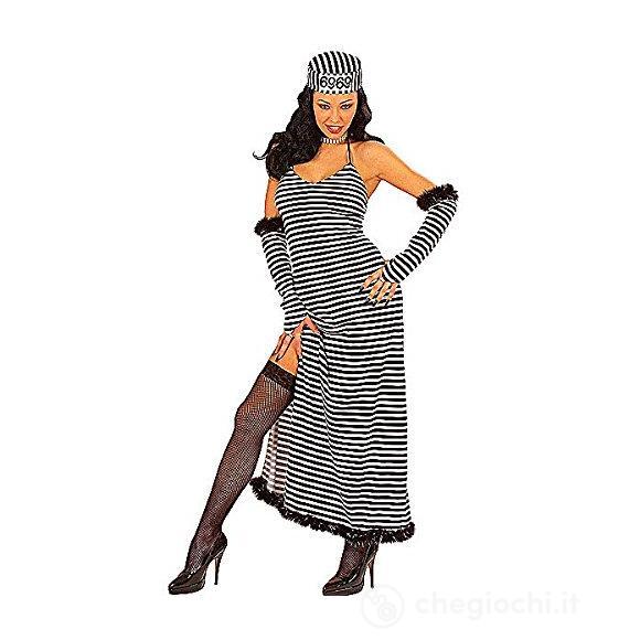 "CARCERATA CHIC" (vestito, guanti,cappello) L