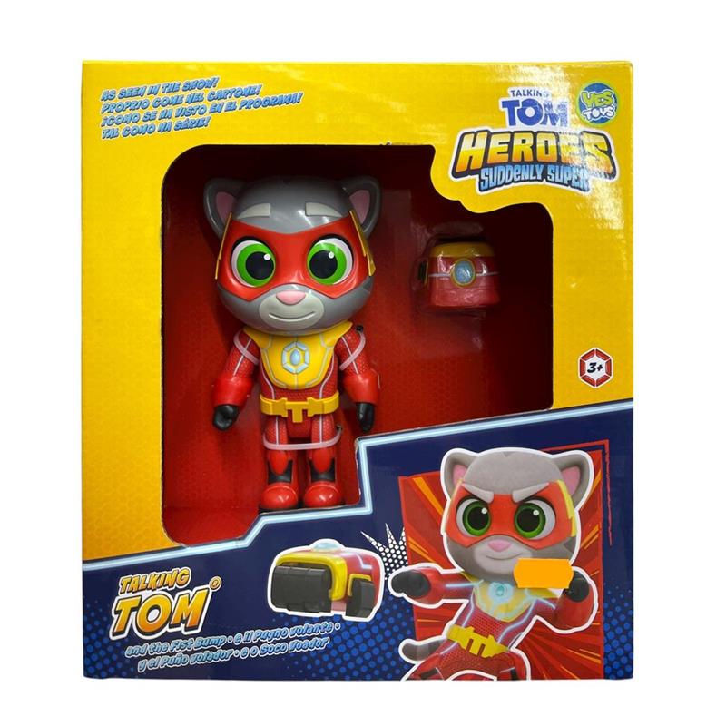 Talking Tom Heroes Super Amici Tom con Accessori 25cm