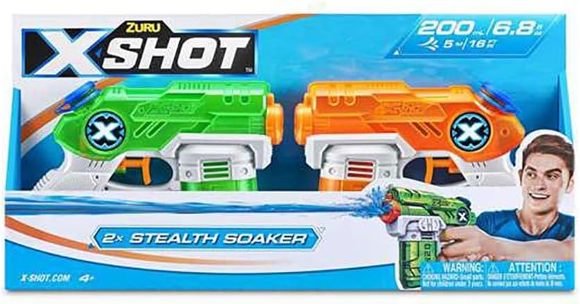 X-shot water coppia pistole stealth