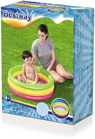 PISCINA GONFIABILE 3 ANELLI TONDA B CM.70x24 FONDO GONFIABILE 51128 BESTWAY